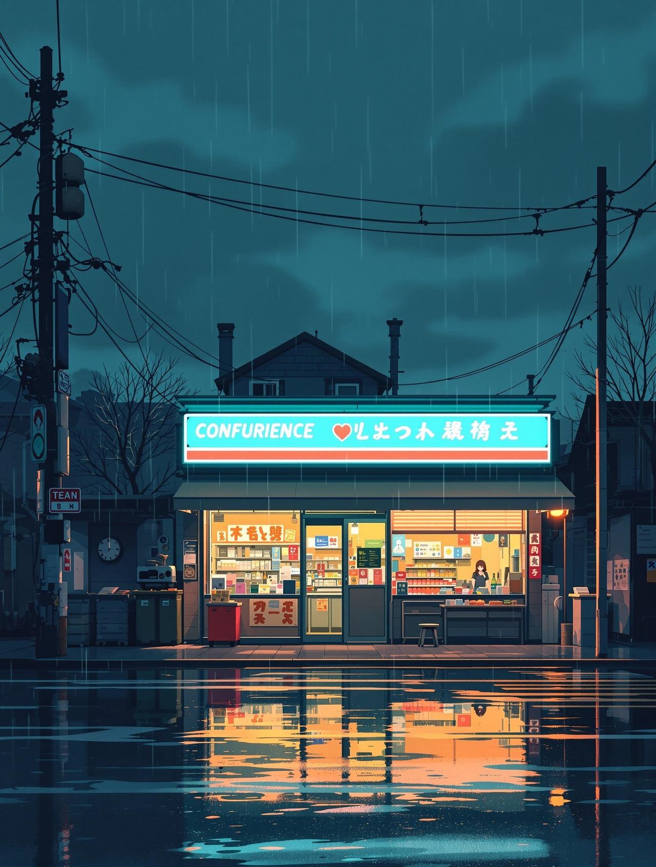 短剧资源网 - 雨中便利店